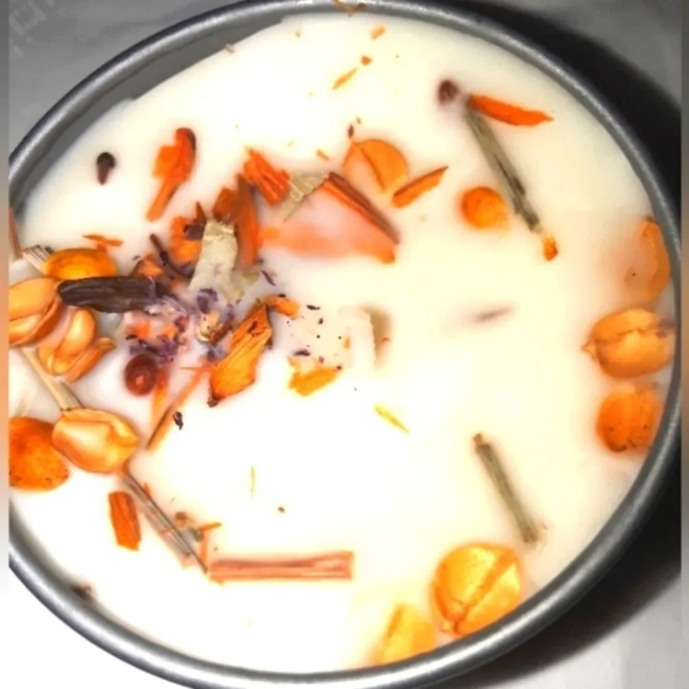 Hand crafted natural Lemongrass candle